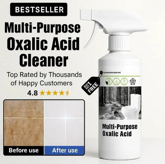 Multi-Purpose Oxalic Acid Stain Removal Spray | Rust, Hard Water & Mineral Stain Cleaner | Buy 1 Get 1 FREE!